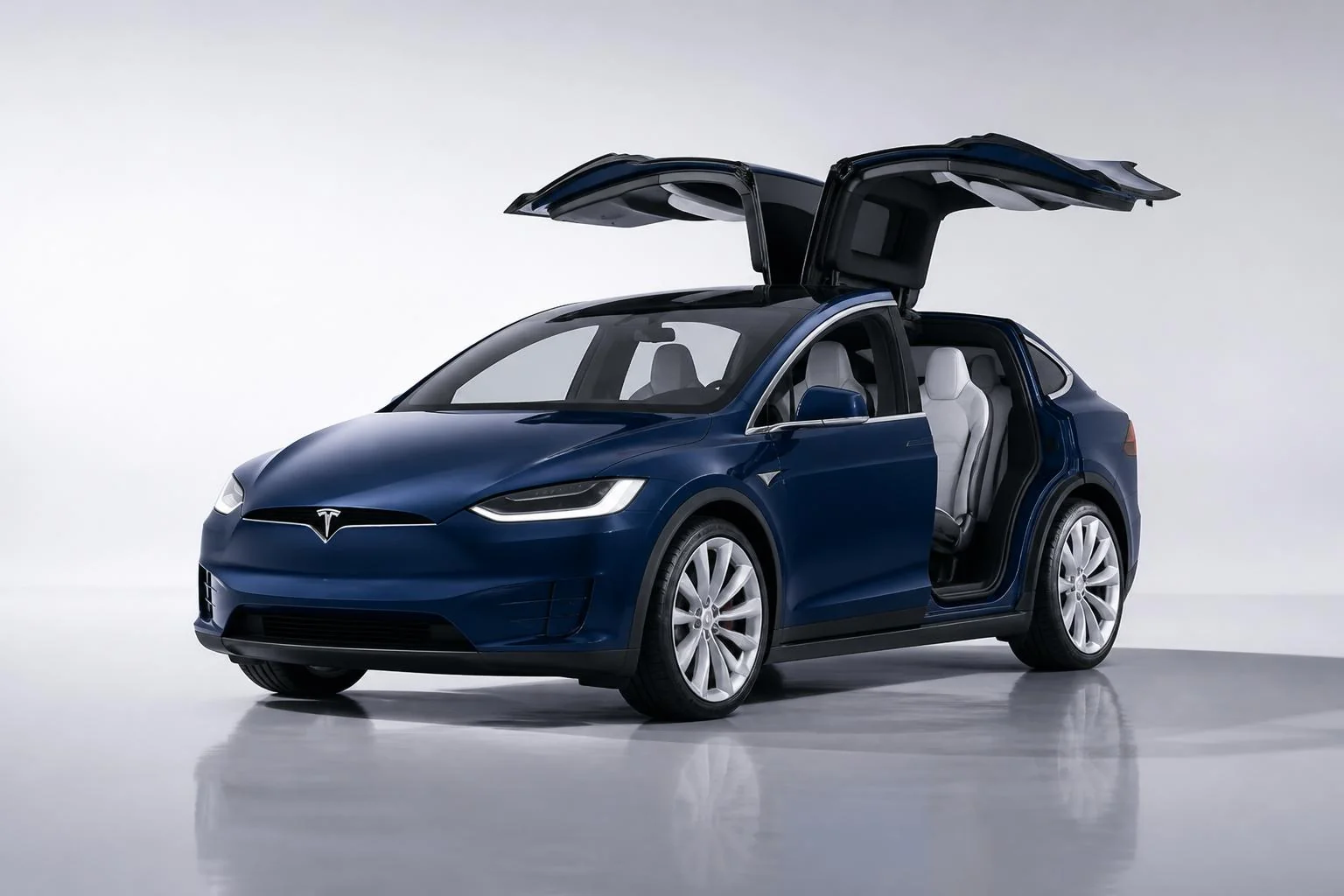Model X — Falcon-wing flagship SUV.